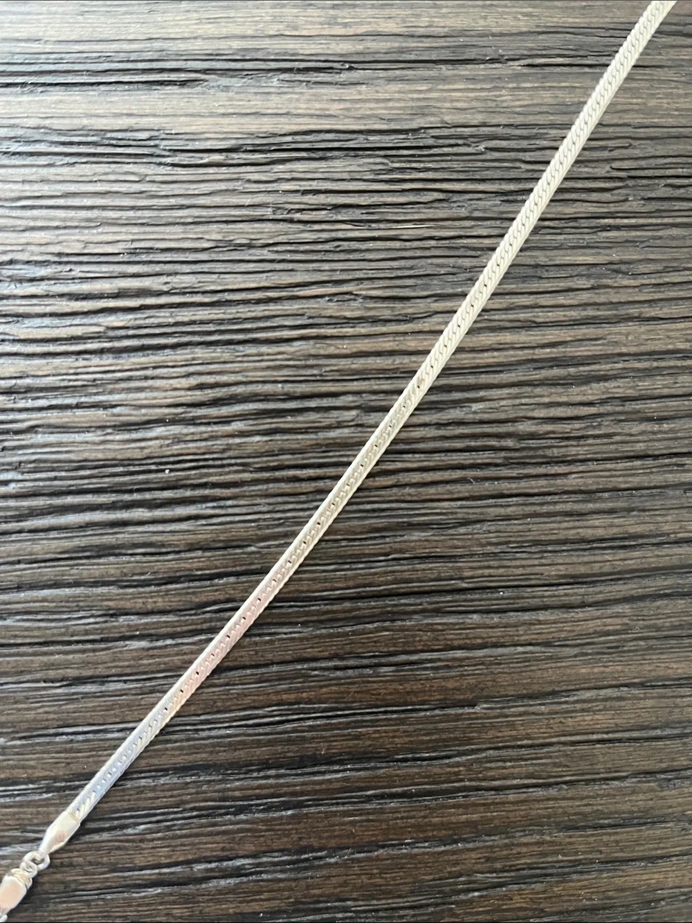 Genuine Sterling Silver Herringbone Bracelet